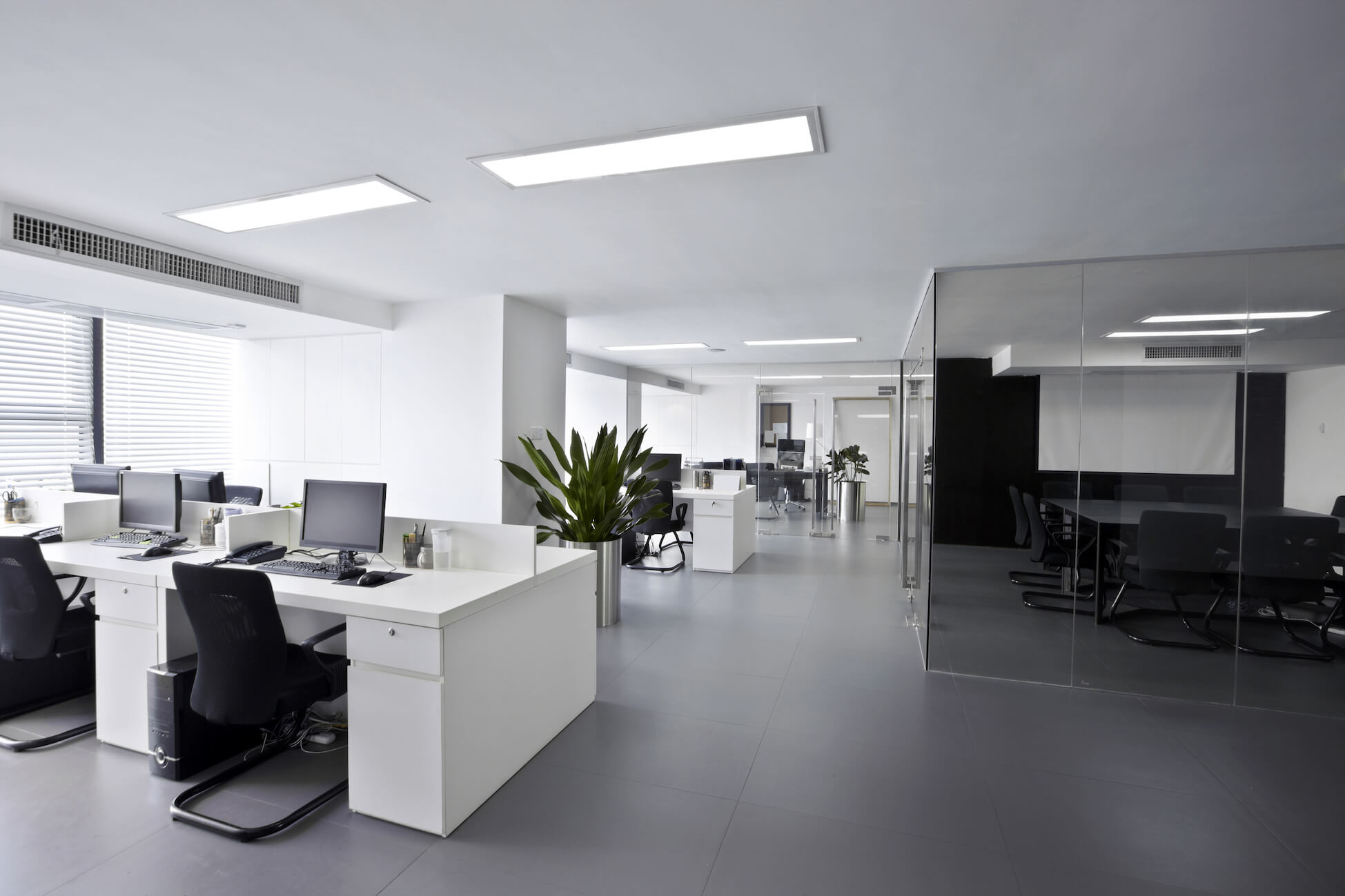 Office Modern Grey White 